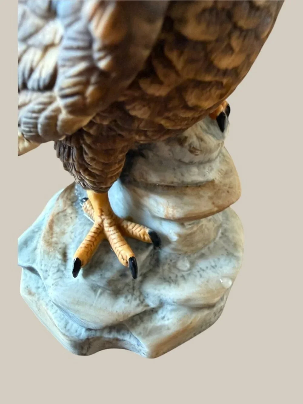 Gorham Gallery Birds American Bald Eagle Figurine Vignette Japan Vintage 5